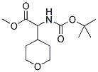 2-((叔丁氧基羰基)氨基)-2-(四氢-2H-吡喃-4-基)乙酸甲酯 结构式
