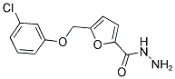 5-(3-CHLORO-PHENOXYMETHYL)-FURAN-2-CARBOXYLIC ACID HYDRAZIDE 结构式