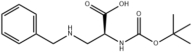 BOC-BETA-N-BENZYLAMINO-L-ALA 结构式