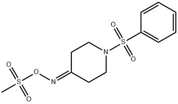 4-([(METHYLSULFONYL)OXY]IMINO)-1-(PHENYLSULFONYL)PIPERIDINE 结构式