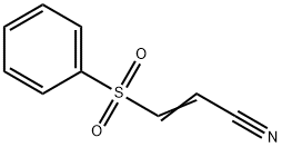 3-(苯磺酰基)丙烯腈 结构式