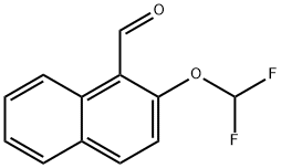 2-(二氟甲氧基)萘-1-甲醛 结构式