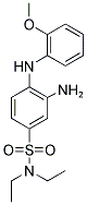 3-AMINO-N,N-DIETHYL-4-(2-METHOXY-PHENYLAMINO)-BENZENESULFONAMIDE 结构式