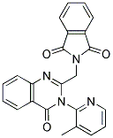 2-{[3-(3-METHYLPYRIDIN-2-YL)-4-OXO-3,4-DIHYDROQUINAZOLIN-2-YL]METHYL}-1H-ISOINDOLE-1,3(2H)-DIONE 结构式