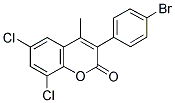 3(4'-Bromophenyl)-6,8-dichloro-4-methylcoumarin 结构式