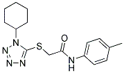 2-[(1-Cyclohexyl-1H-tetrazol-5-yl)thio]-N-(4-methylphenyl)acetamide 结构式
