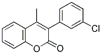 3(3'-CHLOROPHENYL)-4-METHYLCOUMARIN 结构式