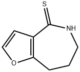 5,6,7,8-TETRAHYDRO-4H-FURO[3,2-C]AZEPINE-4-THIONE 结构式