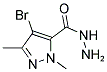 4-BROMO-2,5-DIMETHYL-2 H-PYRAZOLE-3-CARBOXYLIC ACID HYDRAZIDE 结构式