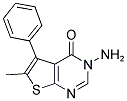 3-AMINO-6-METHYL-5-PHENYL-3H-THIENO[2,3-D]PYRIMIDIN-4-ONE 结构式