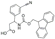 FMOC-DL-3-(3-CYANOPHENYL)-3-AMINO-PROPIONIC ACID 结构式