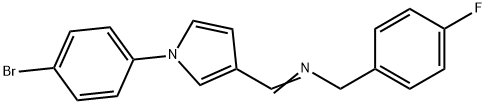 N-((E)-[1-(4-BROMOPHENYL)-1H-PYRROL-3-YL]METHYLIDENE)(4-FLUOROPHENYL)METHANAMINE 结构式