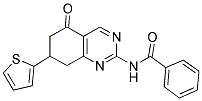 N-(5-OXO-7-THIEN-2-YL-5,6,7,8-TETRAHYDROQUINAZOLIN-2-YL)BENZAMIDE 结构式