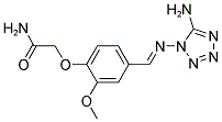 2-(4-(((5-Amino-1H-tetrazol-1-yl)imino)methyl)-2-methoxyphenoxy)acetamide 结构式