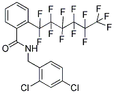 N-(2,4-Dichlorobenzyl)-2-(1,1,2,2,3,3,4,4,5,5,6,6,6-tridecafluorohexyl)benzamide 结构式