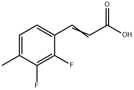 (E)-3-(2,3-二氟-4-甲基苯基)丙烯酸 结构式