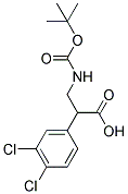 3-TERT-BUTOXYCARBONYLAMINO-2-(3,4-DICHLORO-PHENYL)-PROPIONIC ACID 结构式