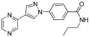 N-PROPYL-4-[4-(PYRAZIN-2-YL)-1H-PYRAZOL-1-YL]BENZAMIDE 结构式