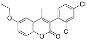 3(2',4'-DICHLOROPHENYL)-6-ETHOXY-4-METHYLCOUMARIN 结构式