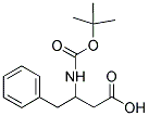 3-TERT-BUTOXYCARBONYLAMINO-4-PHENYL-BUTYRIC ACID 结构式
