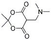 5-[(DIMETHYLAMINO)METHYL]-2,2-DIMETHYL-1,3-DIOXANE-4,6-DIONE 结构式