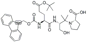 (GAMMAS,4S)-4-羧基-GAMMA-[[芴甲氧羰基]氨基]-2,2-二甲基-DELTA-氧代-3-恶唑烷戊酸叔丁酯 结构式