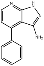 4-PHENYL-1H-PYRAZOLO[3,4-B]PYRIDIN-3-YLAMINE 结构式