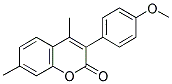 4,7-DIMETHYL-3(4'-METHOXYPHENYL)COUMARIN 结构式