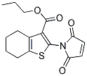 2-(2,5-DIOXO-2,5-DIHYDRO-PYRROL-1-YL)-4,5,6,7-TETRAHYDRO-BENZO[B]THIOPHENE-3-CARBOXYLIC ACID PROPYL ESTER 结构式