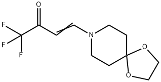 (E)-4-(1,4-DIOXA-8-AZASPIRO[4.5]DEC-8-YL)-1,1,1-TRIFLUORO-3-BUTEN-2-ONE 结构式