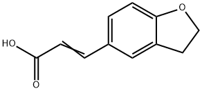 (Z)-3-(2,3-二氢苯并呋喃-5-基)丙烯酸 结构式