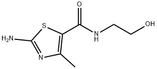 2-AMINO-4-METHYL-THIAZOLE-5-CARBOXYLIC ACID(2-HYDROXY-ETHYL)-AMIDE 结构式