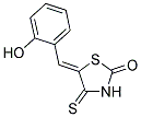 (5Z)-5-(2-Hydroxybenzylidene)-4-thioxo-1,3-thiazolidin-2-one 结构式