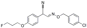 3-([(4-CHLOROBENZYL)OXY]IMINO)-2-[4-(3-FLUOROPROPOXY)PHENYL]PROPANENITRILE 结构式