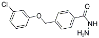 4-(3-CHLORO-PHENOXYMETHYL)-BENZOIC ACID HYDRAZIDE 结构式
