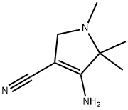 4-AMINO-1,5,5-TRIMETHYL-2,5-DIHYDRO-1H-PYRROLE-3-CARBONITRILE 结构式