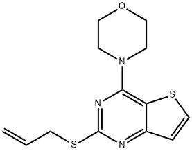 2-(ALLYLSULFANYL)-4-MORPHOLINOTHIENO[3,2-D]PYRIMIDINE 结构式