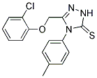 3-((2-Chlorophenoxy)methyl)-4-(4-methylphenyl)-1,2,4-triazoline-5-thione 结构式