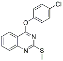 4-(4-CHLOROPHENOXY)-2-(METHYLSULFANYL)QUINAZOLINE 结构式