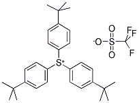 TRIS(4-TERT-BUTYLPHENYL)SULFONIUM TRIFLATE 结构式