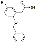 [2-(BENZYLOXY)-5-BROMOPHENYL]ACETIC ACID 结构式
