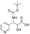 3-TERT-BUTOXYCARBONYLAMINO-2-HYDROXY-3-PYRIDIN-3-YL-PROPIONIC ACID 结构式