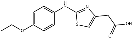 [2-(4-ETHOXY-PHENYLAMINO)-THIAZOL-4-YL]-ACETIC ACID 结构式