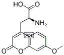 beta-(7-Methoxycoumarin-4-yl)-L-alanine 结构式