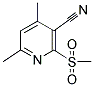 4,6-二甲基-2-(甲基磺酰基)烟腈 结构式
