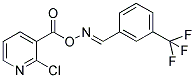 2-CHLORO-3-([(([3-(TRIFLUOROMETHYL)PHENYL]METHYLENE)AMINO)OXY]CARBONYL)PYRIDINE 结构式