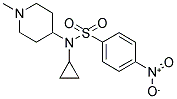 N-CYCLOPROPYL-N-(1-METHYLPIPERIDIN-4-YL)-4-NITROBENZENESULPHONAMIDE 结构式