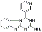 4-PYRIDIN-3-YL-3,4-DIHYDRO[1,3,5]TRIAZINO[1,2-A]BENZIMIDAZOL-2-AMINE 结构式