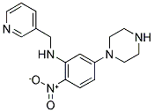 N-(2-NITRO-5-PIPERAZIN-1-YLPHENYL)-N-(PYRIDIN-3-YLMETHYL)AMINE 结构式