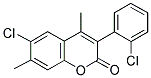 6-CHLORO-3(2'-CHLOROPHENYL)-4,7-DIMETHYLCOUMARIN 结构式